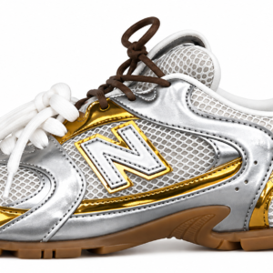 New balance miu miu metalic gold